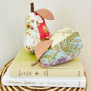Handmade Quilted Fabric Pears